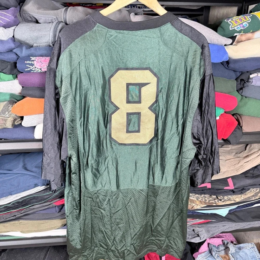 Nike Spartans Football‎ Jersey Green Gold Number 8 XXL Mens Long Sleeve